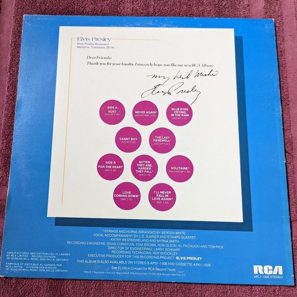 20% OFF Vintage Vinyl LP–From Elvis Presley Boulevard, Memphis,  Tennessee - Picture 3 of 7